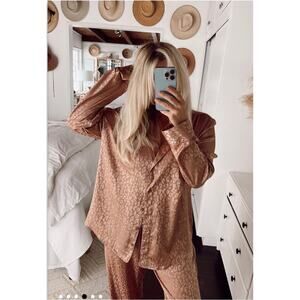 Show Me Your Mumu Animal Print Satin Pajamas